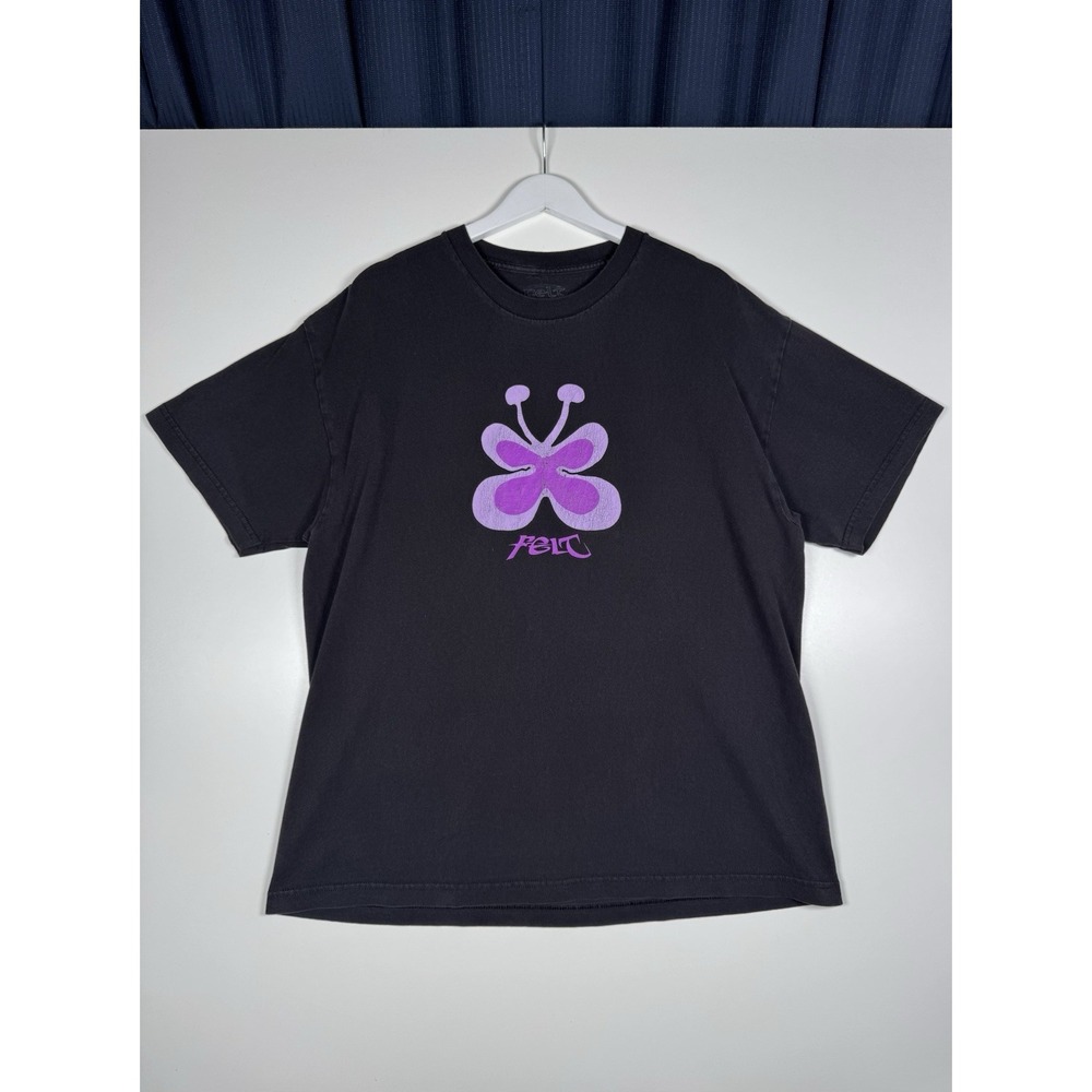 + FELT Butterfly Purple Shirt - Men's XL - Skateboarding Streetwear